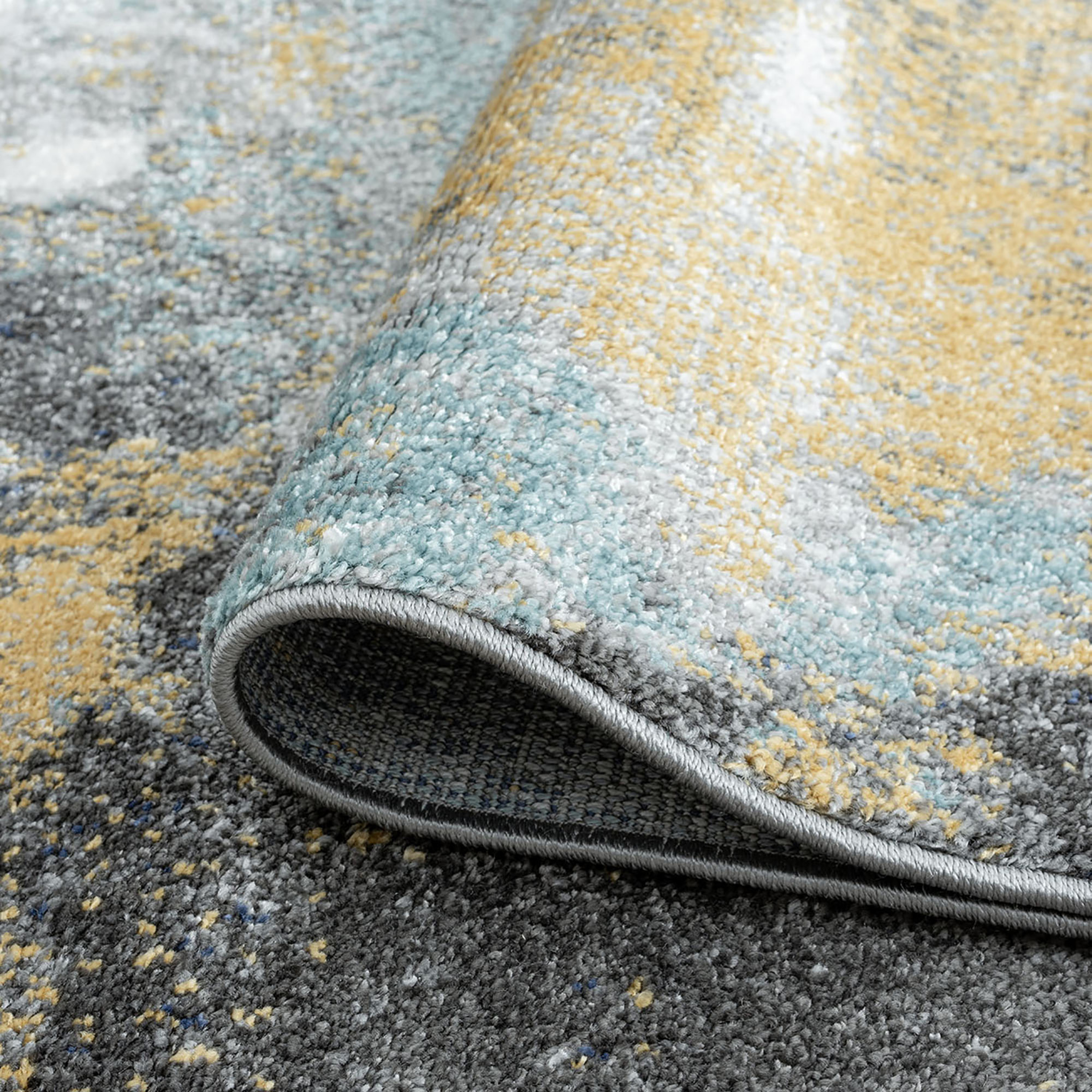 Contemporary 2x3 Area Rug (2' x 3') Abstract Multi, Multi Indoor Scatter Easy to Clean
