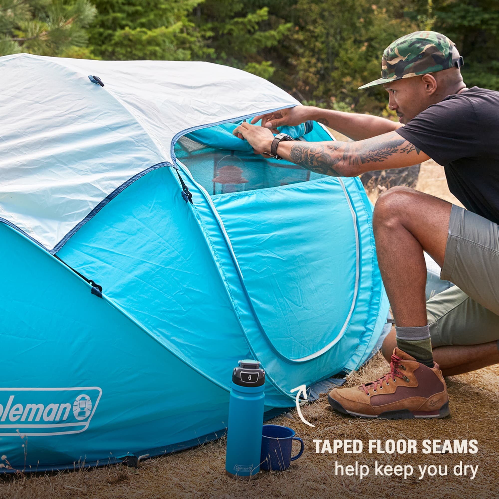Coleman Lightweight Backpacking 2-Person Waterproof Pop-Up Camp