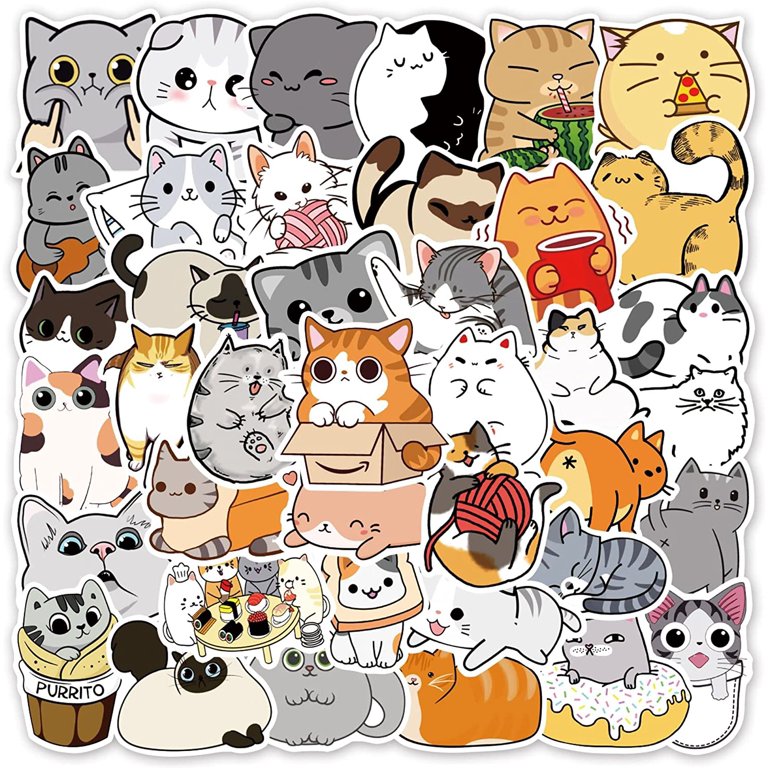 Anime Cat Icons  Anime Neko Emote Pack Sticker for Sale by