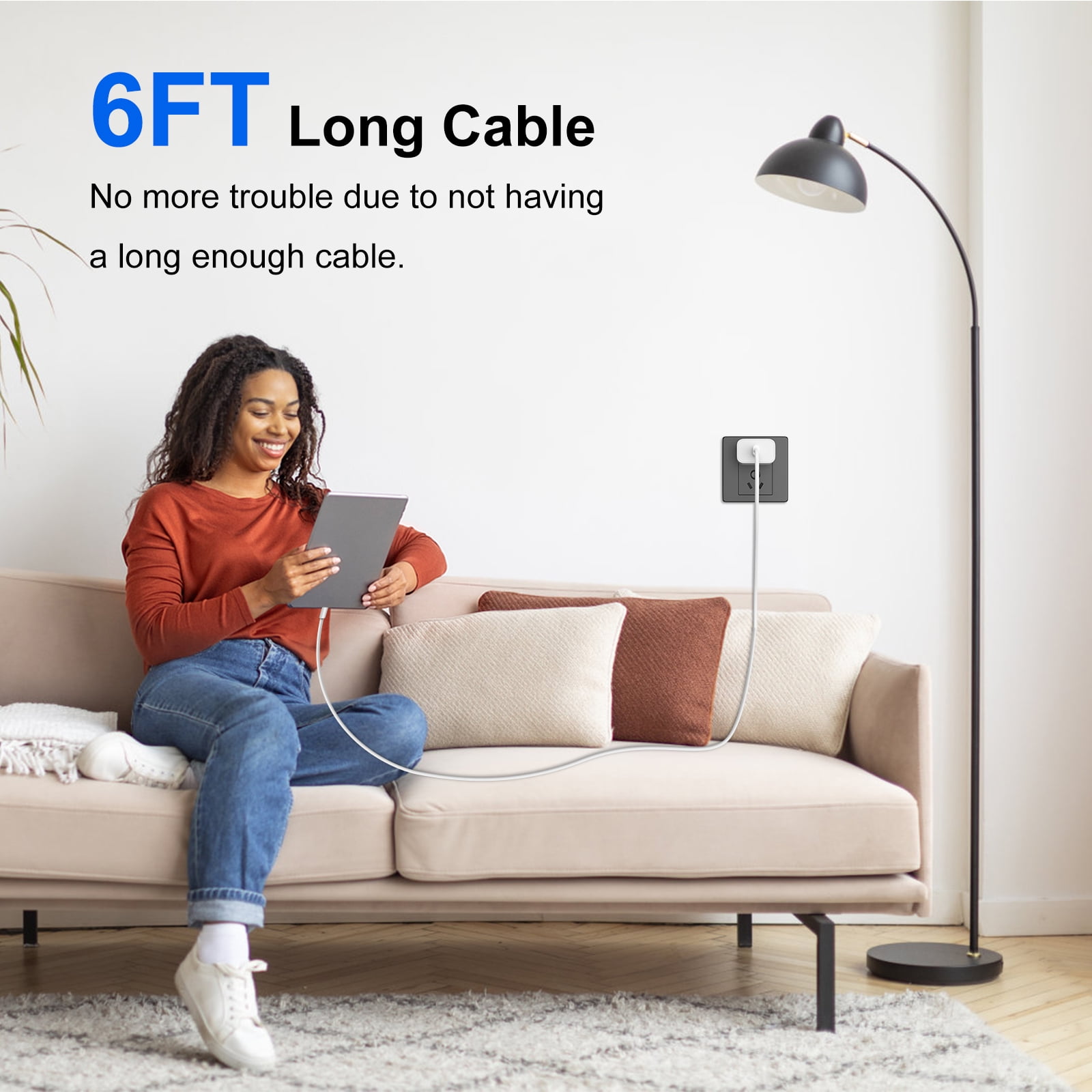 iPhone 17 16 15 Charger USB C Charge, [MFi Certified] 20W PD Fast Type C Charger Block with 6FT USB C Cable Compatible with iPhone 17/16/15, iPad, Galaxy, Android