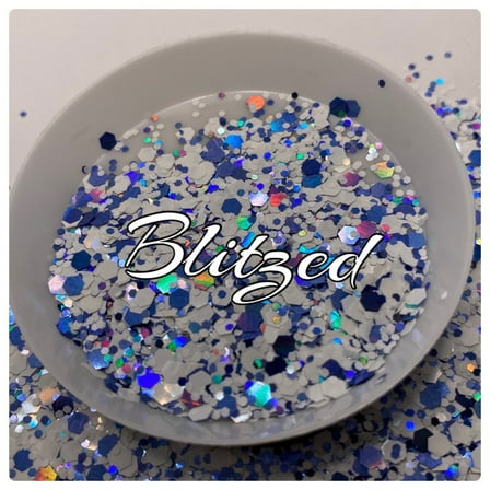 Blitzed: Two color chunky glitter mix - Sold By TwoFaced Glitters 1oz Wt.