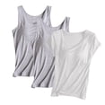 thumbnail image 1 of JMKQLZ Women's Cotton Solid Color Chest Mat Without Steel Rim Base Shirt, 1 of 2