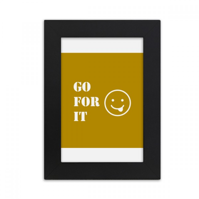 Esfuerzo de expresión lucha significado Marco de Fotos de escritorio imagen Arte Negro Pintura 5x7 pulgadas