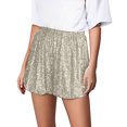 thumbnail image 1 of mfyjkho Pantalones Cortos De Gimnasio Para Mujer, Pantalones Cortos Casuales De Cintura Alta Con Lentejuelas Para Mujer Pantalones Cortos De Ciclista Para Mujer S, 1 of 8