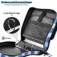 thumbnail image 4 of FORMRS Zipper Binder with Shoulder Strap 2-inch Ring 500 Sheet Capacity File Bag, Blue Plain, 4 of 5