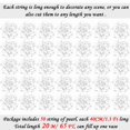 thumbnail image 2 of Collar de perlas Cusvation, 50 unidades, 1,3 pies, 10+5 mm, color blanco, 2 of 7