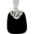 thumbnail image 1 of 925 Sterling Silver Black Onyx Pendant / Charm, 1 of 2