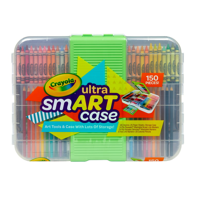 Crayola Ultra SmART Case, School Supplies, Markers & Crayons Art Set,  Beginner Unisex Child