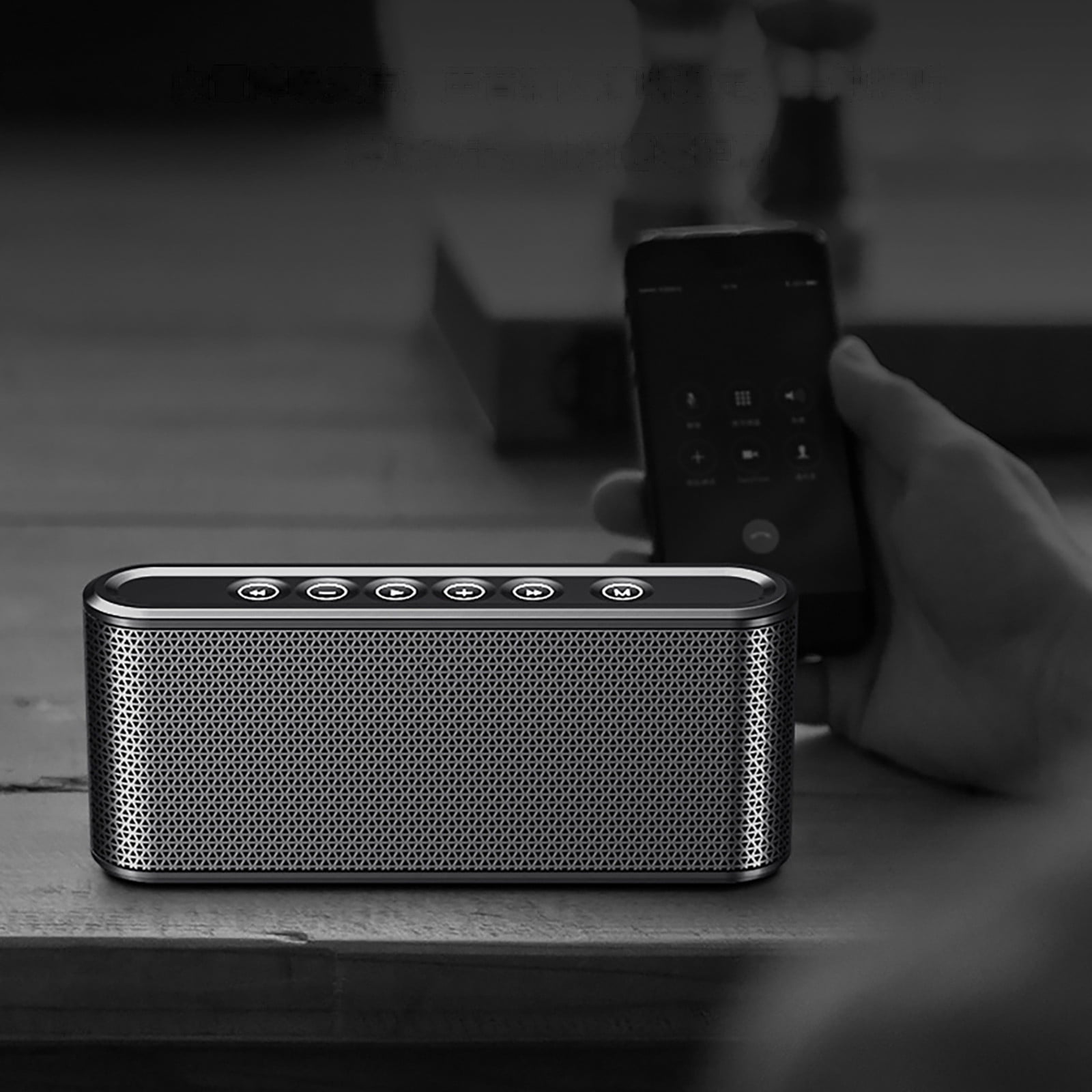 Giunmcul Online Shopping Wireless Plug-in Card Bluetooth Speaker 8000mA Large Capacity Mobile Power Bluetooth Audio FM Radio Touch-control Speakers High Power HiFi Audio
