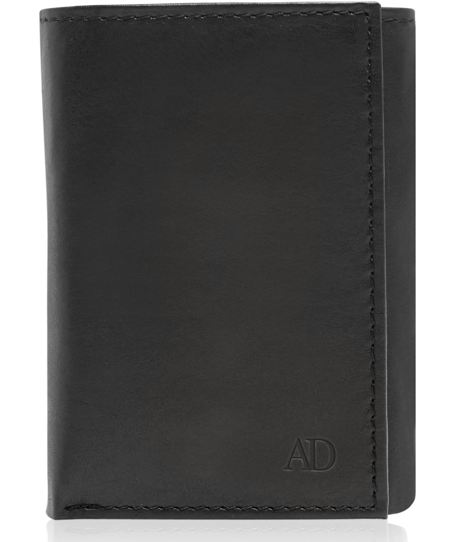 Access Denied Men's Black Genuine Leather Trifold Wallet RFID photo 6