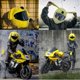 thumbnail image 4 of Funda de casco gao jinjia Accesorios de motocicleta cara completa Unisex ABS + PC, 4 of 4