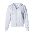 thumbnail image 1 of Independent Trading Co. Womens Zip Hooded Sweatshirt, L, Grey Heather, 1 of 1