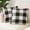 Black and White, variant on Pack of 2 Fall Buffalo Check Throw Pillow Covers Plaids Farmhouse Throw Pillows Linen Soft Decorative Couch Pillow Covers Home Decor Cushion Case for Sofa Bedroom 20x20 Inch Orange and White
