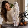 thumbnail image 5 of Life-size posing Halloween skeleton 15.7-inch full-body articulated human bone yard, realistic decoration displayed in the window and durable plastic props., 5 of 6