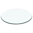 thumbnail image 1 of Round Glass Table Top Thick Tempered Glass Table Top Thick Clear Glass Table Top for Tea Table, 1 of 6