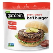 Gardein Plant-Based Be'f Burger, Vegan, Frozen Meat Alternative, 12 oz.