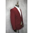 thumbnail image 3 of Men's Suslo Couture Solid Burgundy Casual Slim Fit Blazer RN158281, 3 of 4