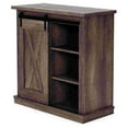 thumbnail image 3 of Benzara BM266414 Wooden Accent Cabinet with 4 Adjustable Shelves, Antique Gray, 3 of 5