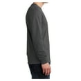 thumbnail image 2 of Mafoose Mens Long Sleeve Core Cotton T-Shirts Charcoal 4XL, 2 of 6