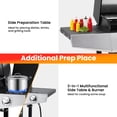 thumbnail image 6 of Segmart 4 Burner BBQ Propane Gas Grill with Side Burner, Stainless Steel 50,000 BTU Patio Barbecue Grill with Shelf, Gas Tank Hook, Towel Rack & Bottle Opener, Fits for Camping, Outdoor Cooking, 6 of 9