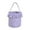 Purple, variant on Halloween Plaid Fabric Basket with Handle Trick or Treat Candy Collection Tote - Foldable Holiday Prop Party Decoration(Black)