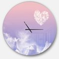thumbnail image 1 of Designart 'Love is in the Air ' Modern wall clock, 1 of 6