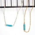 thumbnail image 4 of Boho Bracelets de Cheville Universel Turquoise Bijoux Résistant à l'Usure Décorations de Style Bohème Valentines Jour Chevilles pour les Femmes Mis en Argent, 4 of 7