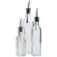 thumbnail image 2 of HUBERT® Olive Oil Bottle with Stainless Steel Pourer 6 oz Glass, 2 of 5