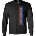 thumbnail image 2 of Fair Game Mustang Pony Stripe Ford Long Sleeve Shirt-Black-Small, 2 of 6