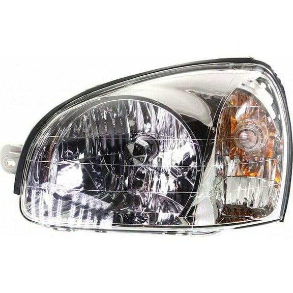 Left Headlight Assembly - Compatible with 2003 - 2006 Hyundai Santa Fe 2004 2005