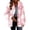 A-Pink, variant on Women's Winter Plaid Fleece Coat Long Sleeve Turned-Down Collar Button-Up Warm Outerwear for Daily Casual Work and Spring Autumn Women's Coats