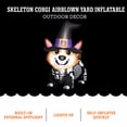 thumbnail image 3 of Skeleton Corgi Airblown Yard Inflatable, Multicolor, 3.5', Halloween by Way To Celebrate, 3 of 8