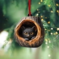 thumbnail image 1 of decor hanging,Animal Christmas Decorations Cute Christmas Decorations Unique Animal Christmas Decorations Christmas Tree Decorations Animal Lovers,Black, 1 of 3