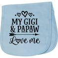 thumbnail image 2 of Inktastic Gigi and Papaw Love Me Granddaughter Baby Burp Cloth, 2 of 3