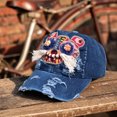 thumbnail image 1 of Chinese head embroidered hat handmade head hat a gift for dads moms husbands men fathers, 1 of 7