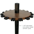 thumbnail image 5 of Rush Creek Creations 16 Round Fishing Rod Floor Rack Walnut Finish, 5 of 9