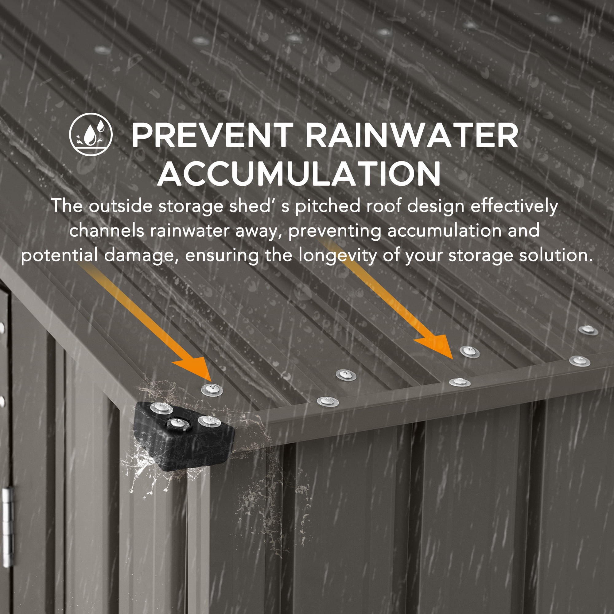 Sunjoy 13 ft. x 20 ft. Remise extérieure, abri de voiture, gris clair