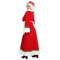 thumbnail image 3 of Mrs. Claus Costume for Women Plus Size Outfit Chirstmas Adult Santa Dress with Apron Wig and Glasses for Cosplay Party -M, 3 of 7