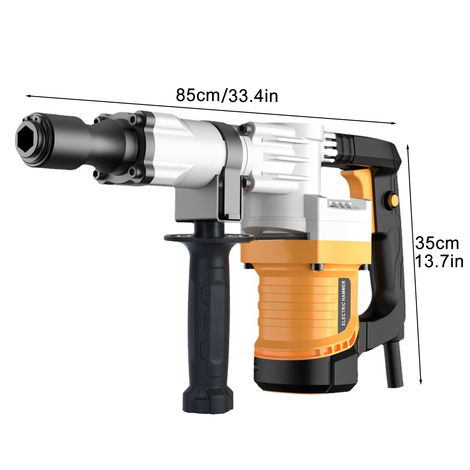 WETS Demolition Jack Hammers, 1200W Concrete Breaker Electric Hammer Drills with Chisel Bit for Trenching, Chipping, Breaking Holes
