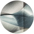 thumbnail image 3 of Safavieh Hollywood Celandine Abstract Area Rug, Gray/Teal, 9' x 9' Round, 3 of 9