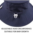 thumbnail image 3 of Chapeau de Soleil pour Fille Tout-Petit Chapeau de Plage Respirant Chapeau à Sangle de Menton Réglable 50+UPF, 3 of 7
