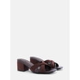 thumbnail image 3 of Scenario Women's Faux Croc Block Heel Sandals, 3 of 7