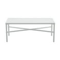 thumbnail image 5 of My Texas House Cambria Steel Outdoor Coffee Table, White, 5 of 8
