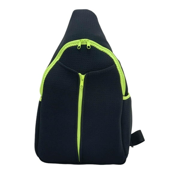 jinwen Pickleball Bag Fitness with Zippers Neoprene Pickleball Racquet Carrying Bag Black