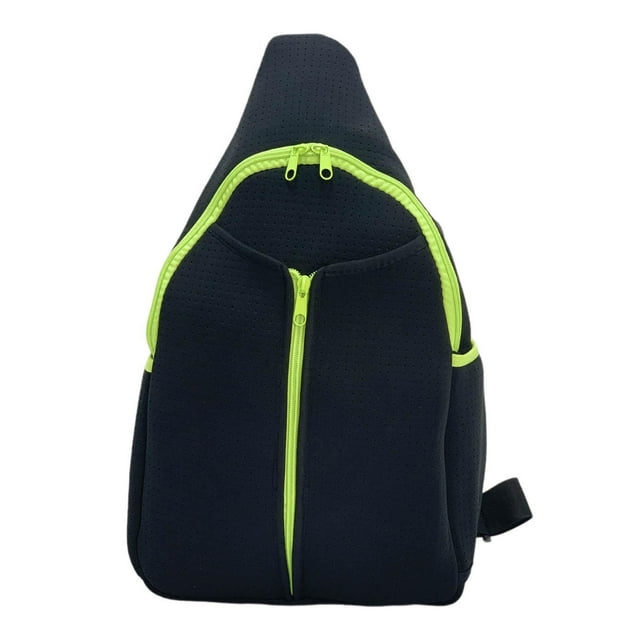Siruishop Sac de Pickleball avec Fermetures Éclair Sac de Sport Porte-Raquette de Pickleball Multifonctionnel Noir