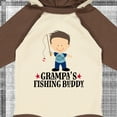 thumbnail image 4 of Inktastic Grampa Fishing Buddy Boys Boys Long Sleeve Baby Bodysuit, 4 of 5