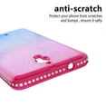 thumbnail image 5 of FIEWESEY For Alcatel Pixi 4 Phone Case Glitter Case Gradient Quicksand Series TPU Bumper Cushion Reinforced Corners Protective Bling Liquid Girls Women Case for Alcatel Pixi 4 6 inch - Pink+Blue, 5 of 7