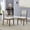 Brown Oak#1, variant on Wooden Dining Chairs, Taranto Set of 2 White and Gray Dining Side Chair, White+Gray Dining Chairs,Linen Upholstered Dining Chairs, Furniture Dining Furniture Seating for Dining