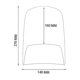 thumbnail image 3 of Extensor de guardabarros delantero para accesorios de motocicleta Tuareg 660 Tuareg660 2022, negro, negro, 3 of 5