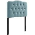 thumbnail image 4 of Modway Annabel Twin Diamond Tufted Performance Velvet Headboard, Blue, 4 of 5